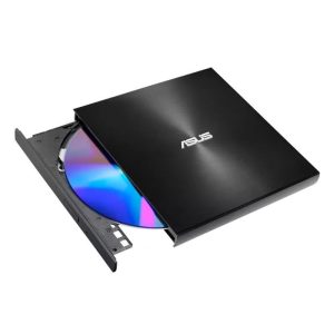 ASUS ZenDrive U8M SDRW-08U8M-U ultraslim external DVD drive & writer, USB C® interface, compatible with Windows and Mac OS, M-DISC support, comprehensive backup solutions included Black