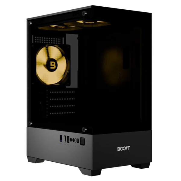 Boost-Enclosure-Essential-Series-E100-Mid-Tower-microATX-Case-with-3-ARGB-Fans